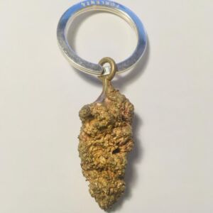 Fior di canapa (Bronzo) - Portachiavi o Pendente + 5 gr.