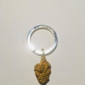 Fior di canapa (Bronzo) - Portachiavi o Pendente piccolo + 4 gr.